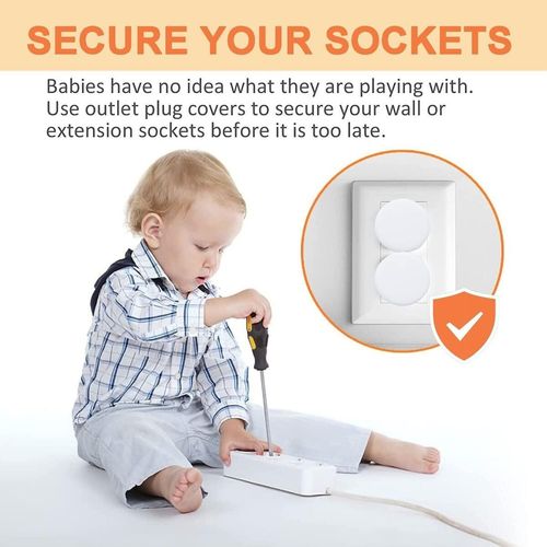 12 X PLUG SOCKET COVER PROTECTOR BABY CHILD SAFETY — image 2