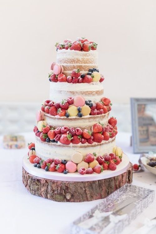 16" (40cm)  Rustic Log slice, Wooden Wedding cake stand, centerpiece