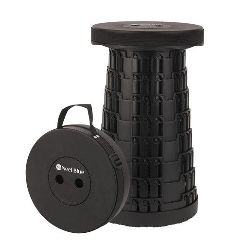 Folding Camping Stool Seat Portable Telescopic Collapsible Foldable Strong Stool