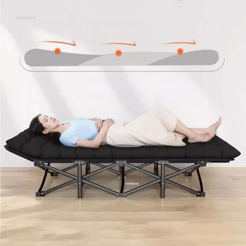 Camping Cot Heavy-Duty Portable Camping Bed  Folding Sleeping Bed with Mattress — image 16