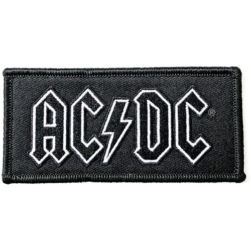 AC/DC White On Black Woven Sew Or Iron On Patch Officially Licensed — image 3