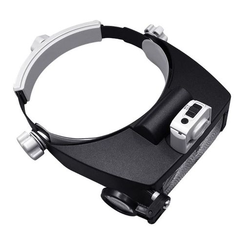 Magnifying Glass Lens LED Light Visors Head Loupe Jeweler Headband Magnifier — image 1