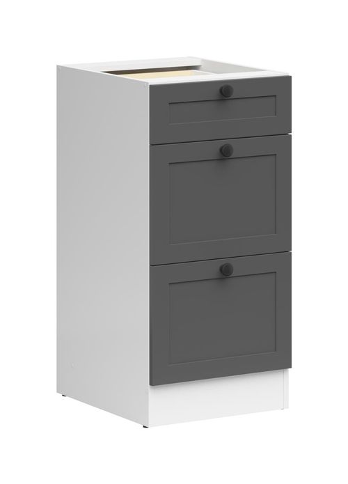 Corner Kitchen Cabinets Set Complete DIY Fitted 9 Units Shaker Dark Grey Junona — image 10