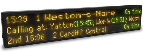 60cm Real station audio! Train Departure Board live Rail, Tube, Tram & Bus gift — image 2