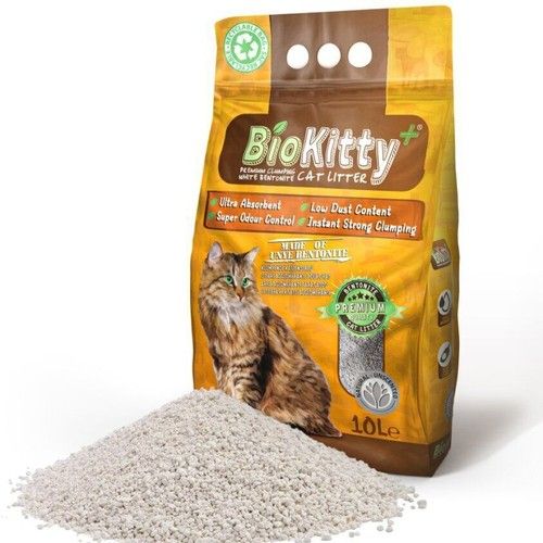 Clumping Cat Litter Highly  Absorbent Bentonite Odour Control 10L Kitten Hygiene