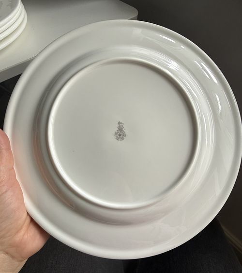 Royal Doulton Bone China Dinner Plate Plain White — image 2