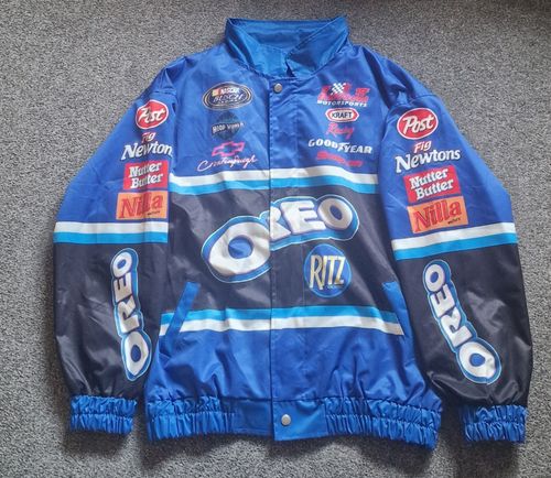 Vintage Style Oreo Nascar Lightweight Racing Jacket  Large — image 1