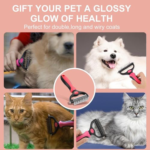 Professional Pet Grooming Comb Brush | Dematting & Undercoat Rake Tool for Dogs — image 7
