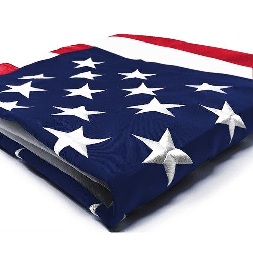 Anley Everstrong 6x10 Foot American Flag Embroidered US Flag US Banner Polyester
