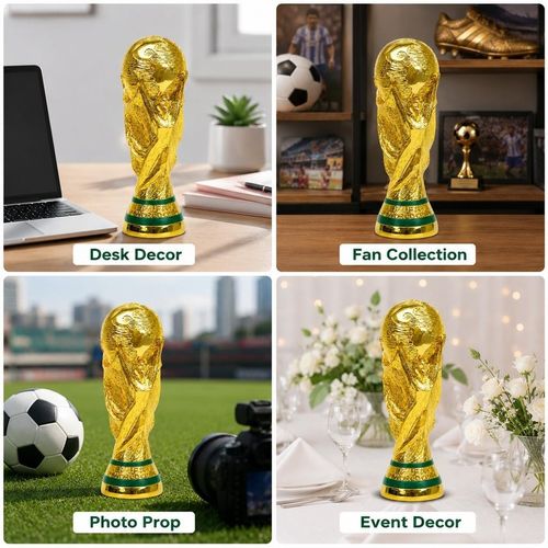 Resin 2026 FIFA World Cup Trophy Replica Gold Finish for Display Use — image 6