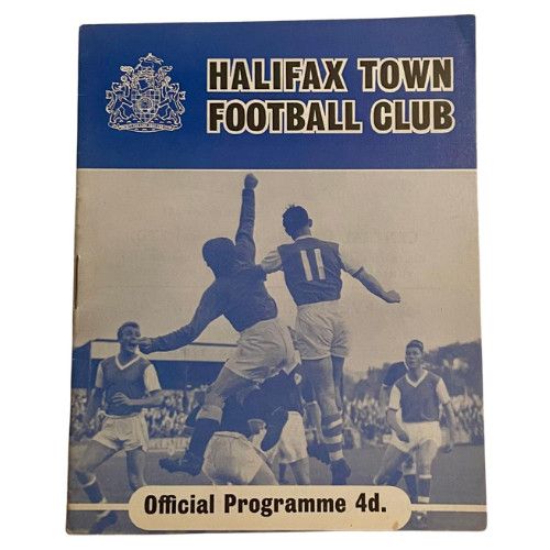 1961 Halifax Town v Belgrade (OFK Beograd) Floodlights Opening Programme