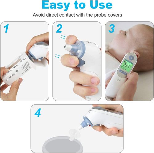 200 Replacement Ear Thermometer Cover Caps For Braun Thermoscan Caps Lens Filter — image 12