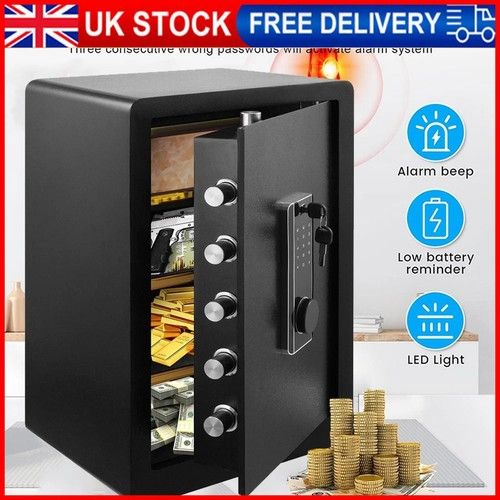 Large Digital Safe Box Steel Security Home Office Money Black 2.6 Cubic Feet/73L