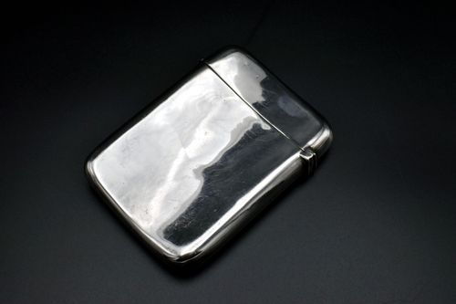 Antique Victorian Solid Silver Card Case 1886 — image 10