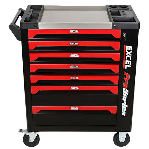 Excel Tool Box 7 Drawers 30" Roller Cabinet With 249 Piece Tool Kit Black — image 10