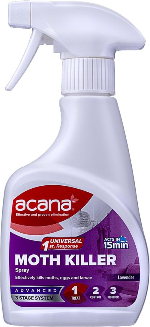 Acana Spray Carpet Fabric Moth Killer Lavender Freshener Treat Egg Larvae UK New — image 5