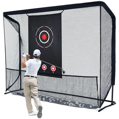 10x7ft Golf Practice Net w/ Target Cloth Driving Golf Hitting Training Net- — image 4