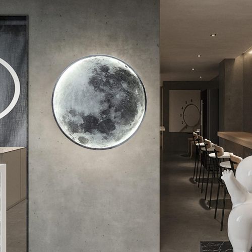Modern Dimmable Moon Wall Lamp with Remote Control 3D Moon LED Wall Lamp  — image 5
