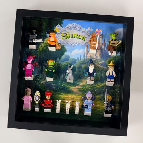 Display frame for Lego ® Shrek collectable Minifigures 71053 case 27cm — image 1