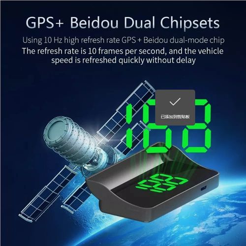 Digital HUD Speedometer MPH Car Head Up Display GPS Speed Meter windscreen — image 6