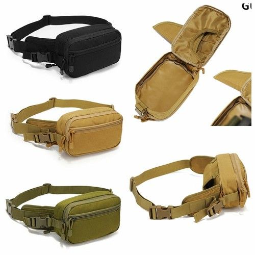 Tactical Waist Bag Gun Carry Pouch Fanny Pack Sling Shoulder Men's Bags Outdoor