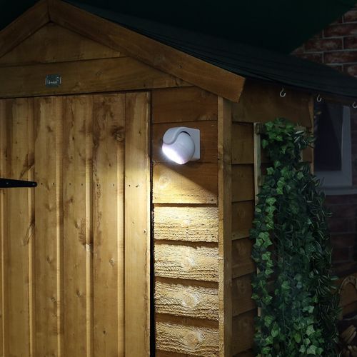 Battery 360° PIR Motion Sensor LED Outdoor White Security Wall Welcome Light — image 10