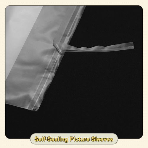 17.3"x 12.6" Acid-Free Picture Sleeve 60Pack Crystal Clear Sleeves Storage Bag — image 4