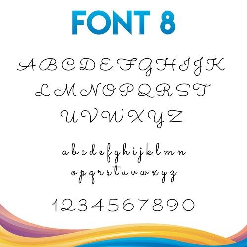 Personalised Custom Name Text Vinyl Sticker Transfer Decal 30 x 21cm (Option 2)