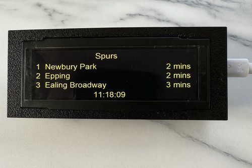 Small Electronic Train Railway Tube Tram Bus Departure Board Yellow components. — image 8
