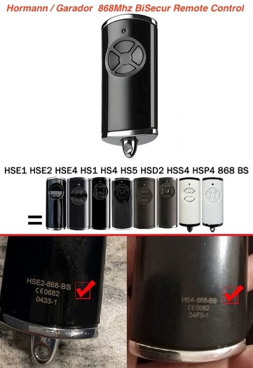 HORMANN GARAGE DOOR REMOTE CONTROL KEY FOB OPENER 868MHZ BS BISECUR HAND SET NEW — image 13