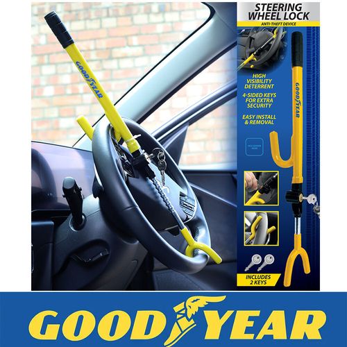 Goodyear Steering Wheel Lock AntiTheft Security Car Van Vehicle Safety Universal — image 1