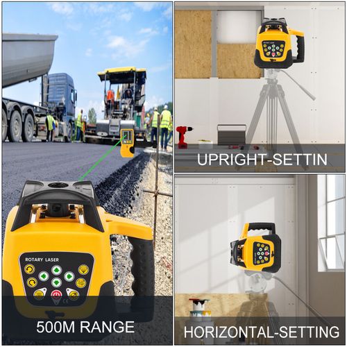 500M Green Beam Rotary Laser Level Self Rotating Leveling Tool 360° Automatic — image 6