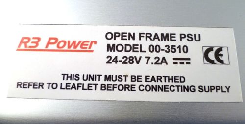 R3 Power Supply 00-3510 100-230Vac to 24-28Vdc 7.2A Regulated Linear MBL4-117B — image 3