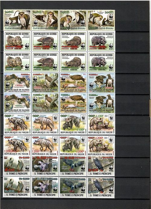 WWF 60. anniv. 2021 collection 36 sets / 7 countries CV Michel €678 MNH #CNA444 — image 3