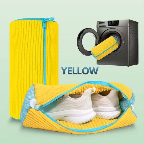 2PCS REUSABLE SHOE BAG WASHING MACHINE CLEANING ZIPPER LAUNDRY BAG FOR SNEAKERS