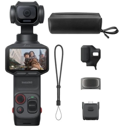 Insta360 Luna Pro Leica 8K Standard Bundle Gimbal Camera. Cosmic Black. SEALED