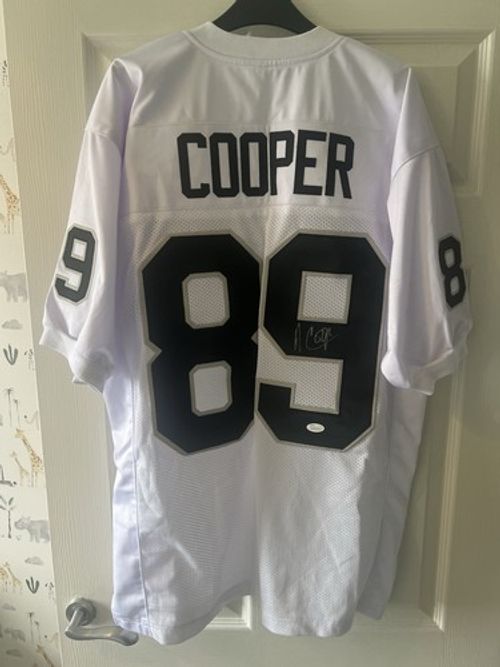 Cooper #89 White Signed American Football Jersey JSA WP587251