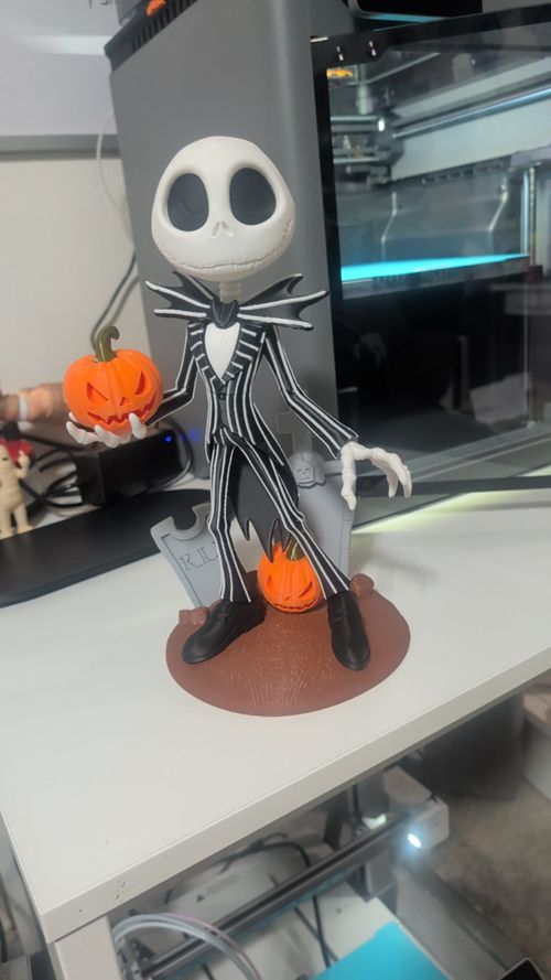 Jack Skellington inspired Figurine, Halloween, Christmas 3d printed — image 2