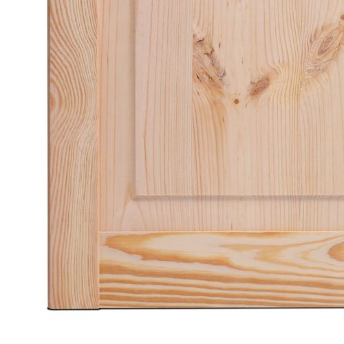 Pine Natural Plain Front Cassette Doors Wooden Cabinet Cupboard Wardrobe — image 3