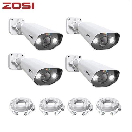 ZOSI POE CCTV 5MP HD Security Camera System Kit 4K NVR Home Surveillance Outdoor