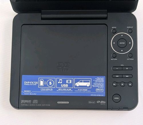 Sony Portable CD/DVD Player DVP-FX720 With Box, Remote & Cables Tested Working — image 5