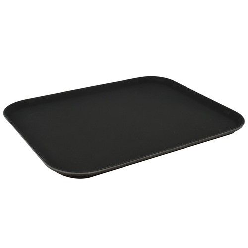 Rectangular Non-Slip Serving Tray - 45 x 35cm - Black