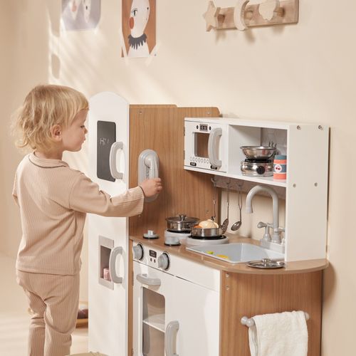 Kidoz Wooden Play Kitchen Pretend Role-Play Kids Toy With Lights & Sounds LARGE — image 7