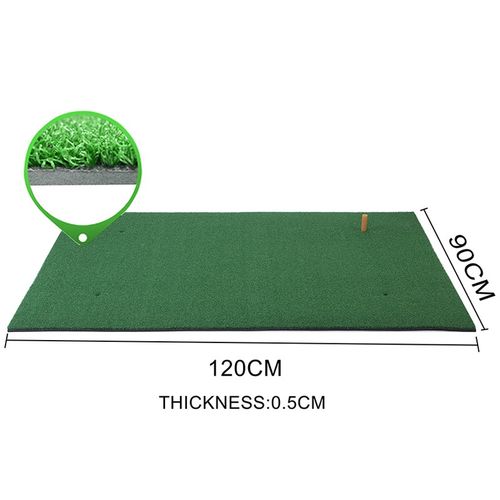Hillman PGM Golf Artificial Turf 1.2m Practice Mat with Rubber Tee — image 2
