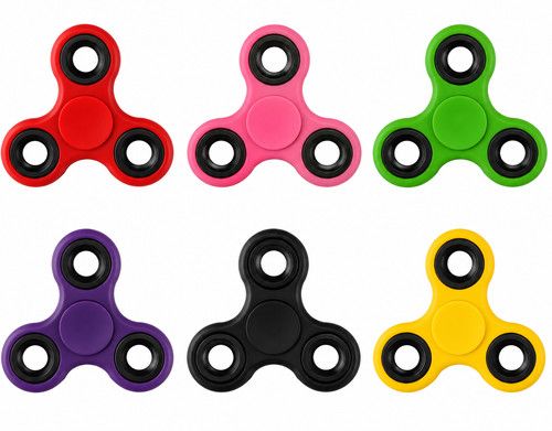 Fidget Spinner Finger Tri Spinner Hand Focus Stress Adhd Autism Toy Pack of 6