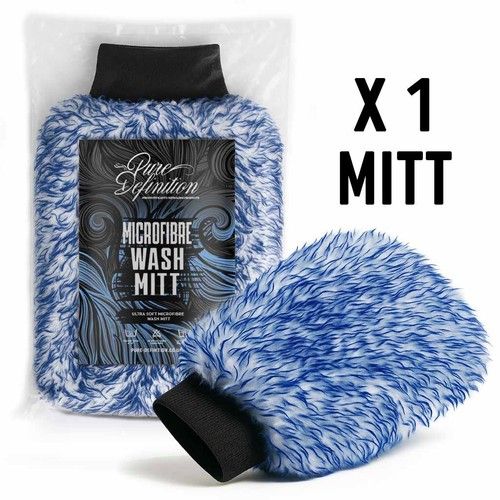 Microfibre Wash Mitt Soft Luxury Car Washing Detailing Cleaning Pure Definition