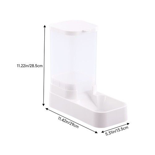 Large Capacity Pet Automatic Feeder & Water Dispenser Food Bowl for Cats Dogs