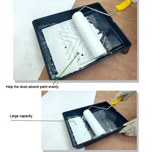 Set Paint Rollers Extension Pole Tray Brush Roller Sleeves Painting Wall Ceiling — image 14