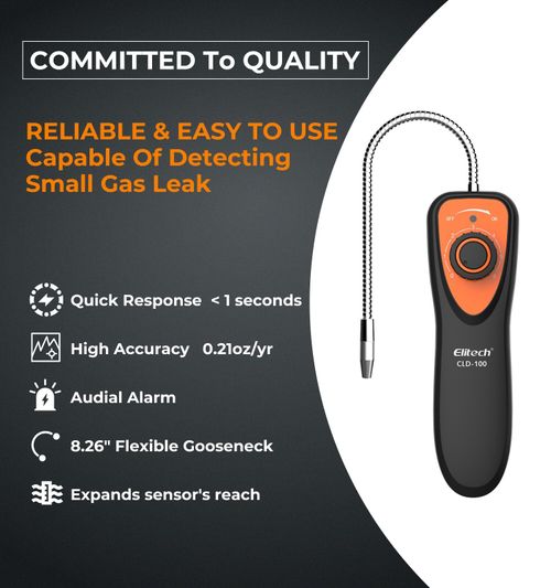 Elitech CLD-100 Refrigerant Halogen Leak Detector CFCs HCFCs HFCs HVAC Checker — image 11