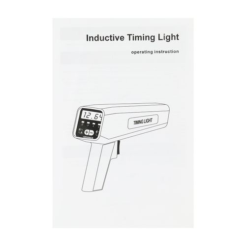 12V Digital Ignition Timing Light with Digital Advance and Rev Counter in Black — image 9